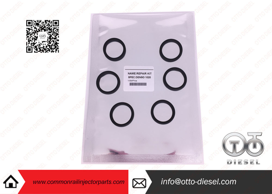 DENSO 1020 Injector black Seal O-Ring Common Rail Injector Parts 6 pieces