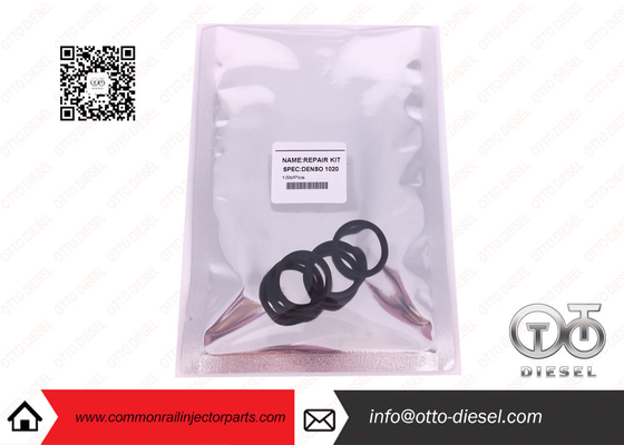 DENSO 1020 Injector black Seal O-Ring Common Rail Injector Parts 6 pieces